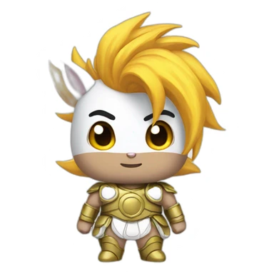 unicorn saiyan sticker