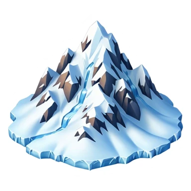Ice Planet – frozen surface, icy mountains, blizzards sticker