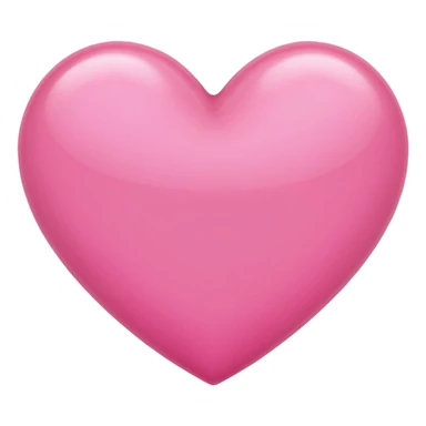 Plain pink heart sticker
