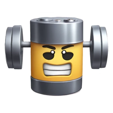 battery like a bodybuilder sticker