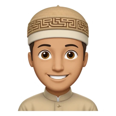 a muslim man sticker