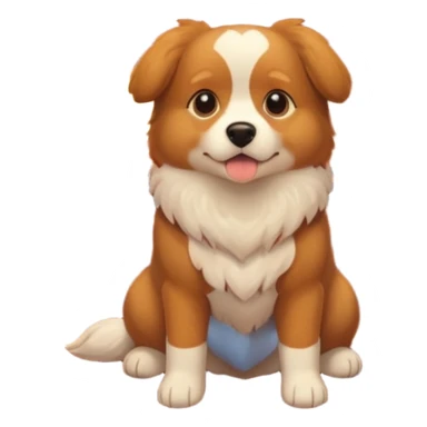 fish dog hearth sticker