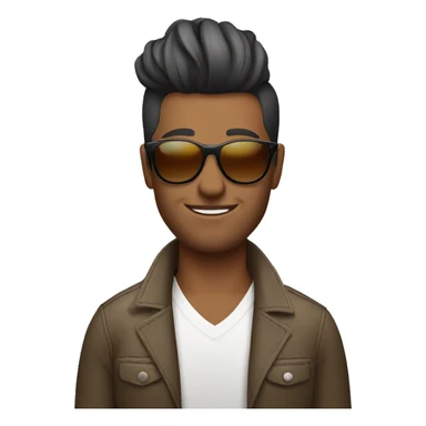 Hairstylist wearing sunglasses sticker