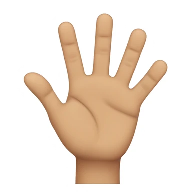 All fingers open except the index finger sticker