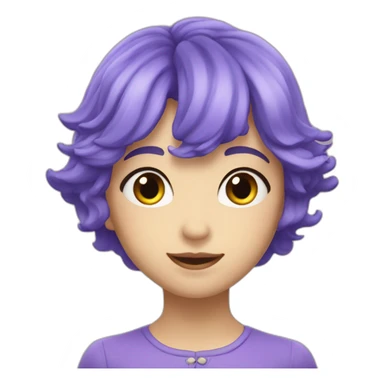 Ciel violet étoile filante sticker