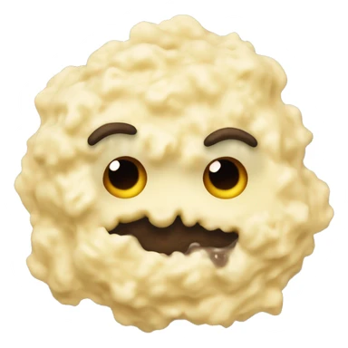 Monster made of mashed potatoes and gravy  sticker