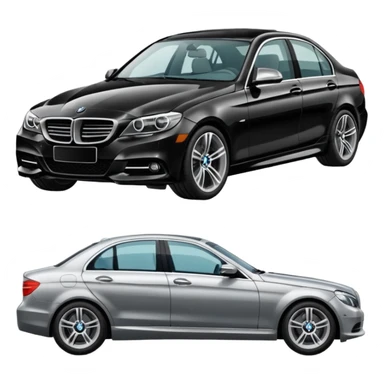 Bmw> mercedes sticker