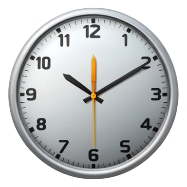 clock showing 7 am sticker