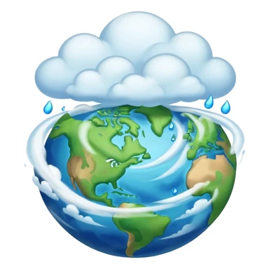 earth spinning sticker