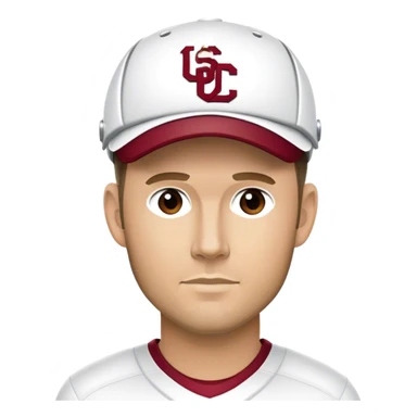 usc coach lincoln riley, wearing a white visor sticker