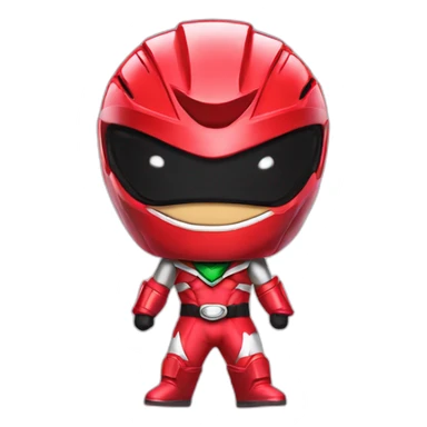 red power ranger cute sticker