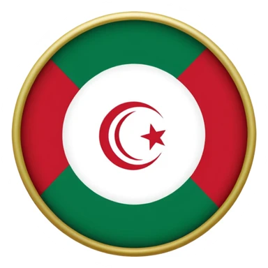 circle iranian flag green white and red  sticker