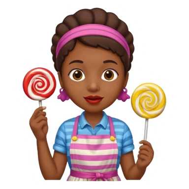 candy shop vendor, looking like candy  sticker