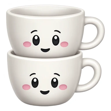 two stacked cups sticker