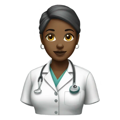 Black female surgical tech sticker