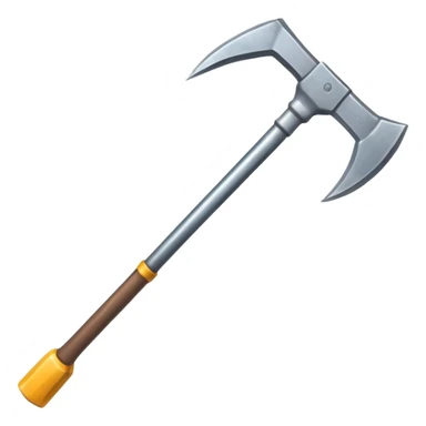 a double-ended pickaxe with identical sharp tips for mining ore sticker