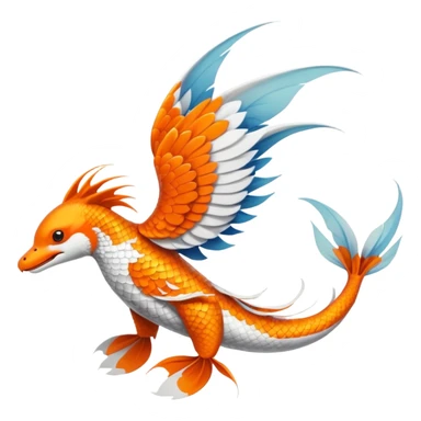 Koi-sergal-birdy-fusion-hybrid-animal-creature, Full body  sticker