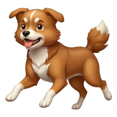 fast running dog sticker