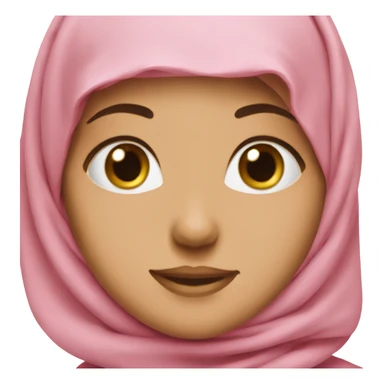 'Muslim girl with pink hijab sticker