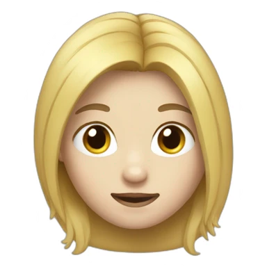 À panda with blond hair sticker