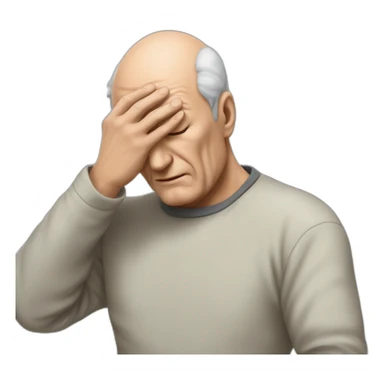 Facepalm Picard sticker