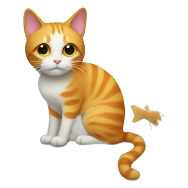 Cat in a fish tank  sticker