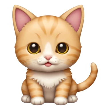 a baby kitten with the words huh sticker