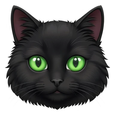 the black cat is shy  sticker