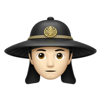 samurai hat sticker