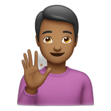 British sign language Alphabet A sticker