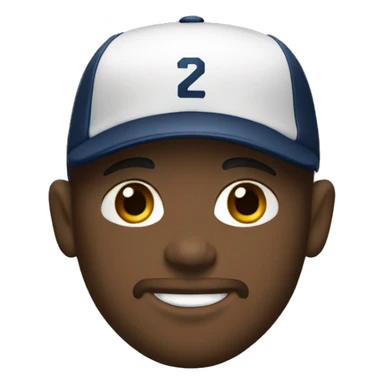 White Cleveland Baseball Player  sticker