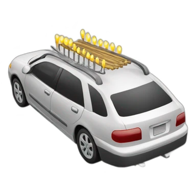 Car menorah sticker