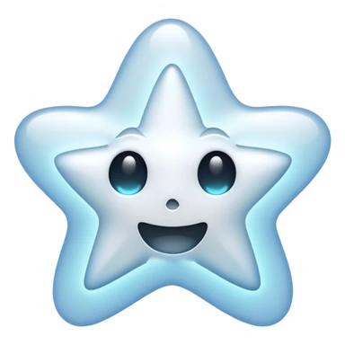 ghost star white sticker