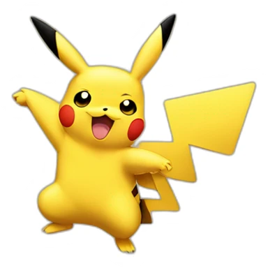 pikachu thumbs down emoji only with face, and thumbs down on one hand visible, no body sticker