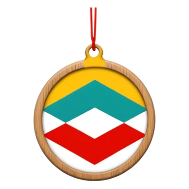 scandi style christmas ornament  sticker