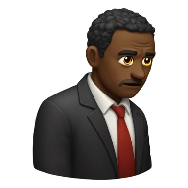 A sad man who know hell never find love sticker