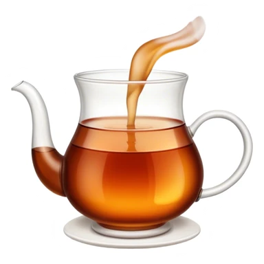 Cinematic Realistic Turkish Tea Pop Culture Emoji, featuring an inviting portrayal of a steaming glass of Turkish tea rendered with rich textures and warm, convivial lighting. sticker