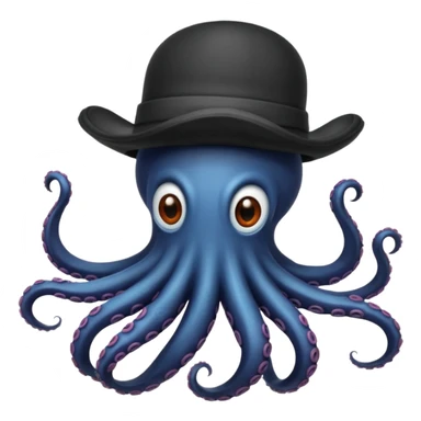 Chapeau en forme de poulpe sticker