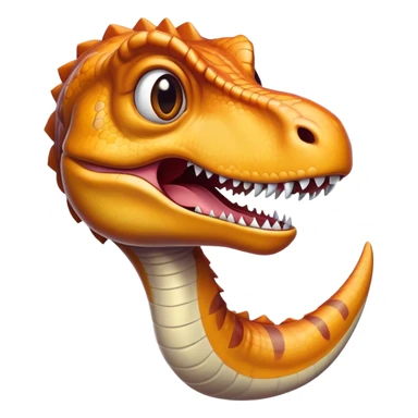 Cinematic Realistic Comical velociraptor/T-rex Portrait Emoji, Head tilted dramatically with an exaggeratedly amused expression, featuring a striking, glossy scaled body with bold natural textures and wide, expressive eyes brimming with playful disbelief, rendered with lifelike detail and dynamic natural lighting, high shine, dramatic yet playful, styled with an air of cheeky prehistoric mischief, soft glowing outline, capturing the essence of a spirited and over‐the‐top velociraptor/T-rex that looks ready to bellow its way into viral fame! sticker