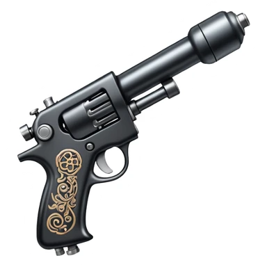Tattoo gun with ink sticker