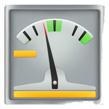 a fuel gauge indicator in 3 level, empty , half , full sticker