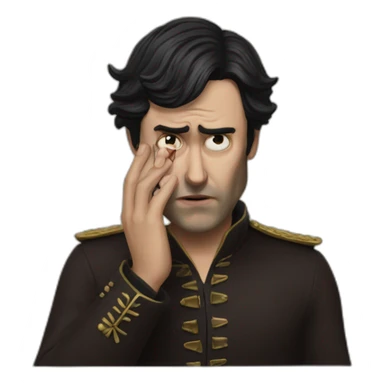 Lazlo from what we do in the shadows face palm sticker
