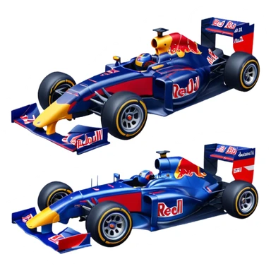 Red Bull F1 car driving emote sticker