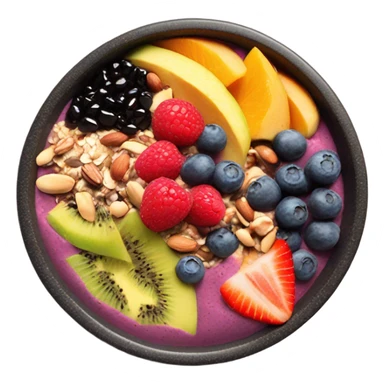 Black smoothie bowl sticker