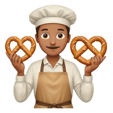 pretzel seller sticker