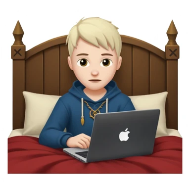 Playing old school RuneScape in bed sticker