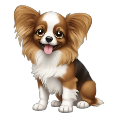 Bébé epagneul papillon sticker