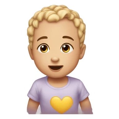 baby pino heart sticker