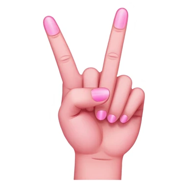 Create me a pink version of this 🖕 sticker