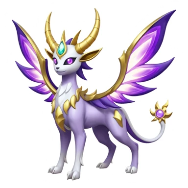 Solgaleo-Lunala-Fakémon-hybrid-creature (full body)  sticker